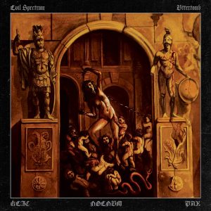 UTTERTOMB/ EVIL SPECTRUM - SPLIT LP (BLACK)