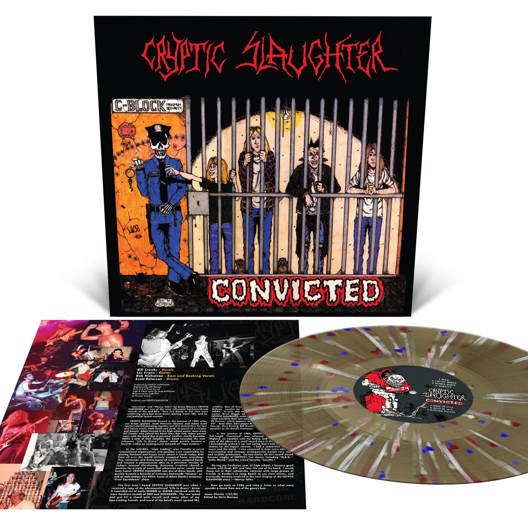 Cryptic Slaughter - Convicted (Reissue) - Black Ice with Splatter