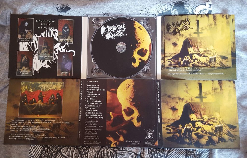 Mortuary Drape - Secret Sudaria CD
