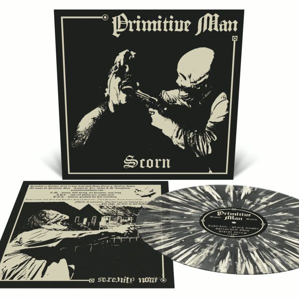 Primitive Man - Scorn - Black Ice with Bone White Splatter