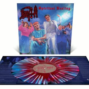 Death - Spiritual Healing - Tri Color Merge with Splatter *Silver Foil Laminated