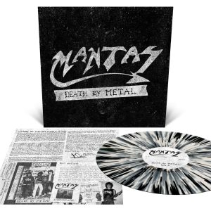 Mantas - Death By Metal - White with Black Splatter