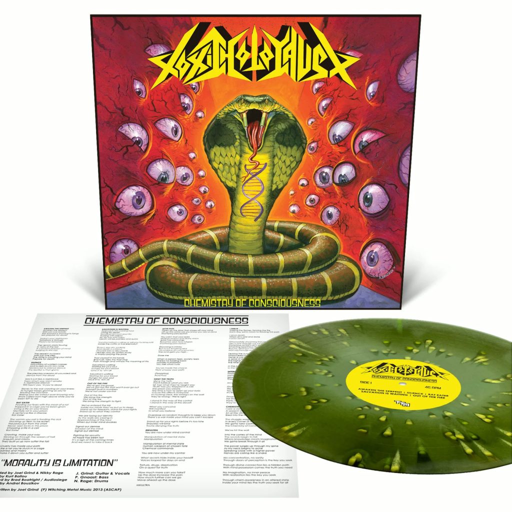Toxic Holocaust - Chemistry of Consciousness - Swamp Green and Olive Green Merge with Splatter