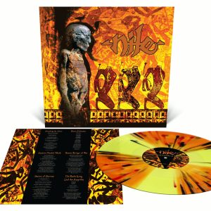 Nile - Amongst the Catacombs of Nephren-Ka - Highlighter Yellow with Orange Krush Spinners and Splatter