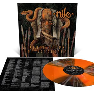 Nile - Black Seeds of Vengeance - Orange Krush and Black Ice Spinner Effect with Splatter
