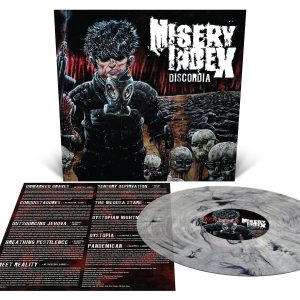 Misery Index - Discordia - Custom Black and White Marble