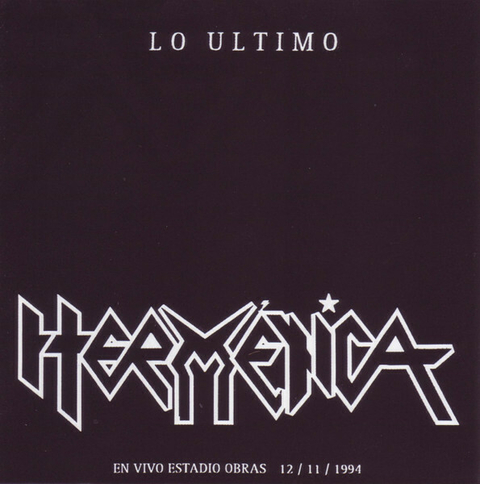 Hermetica - Lo ultimo en vivo estadio obras CD