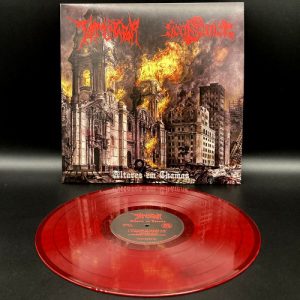 Tormentador / Goatsemen "Altares em Chamas" Red Vinyl Split LP
