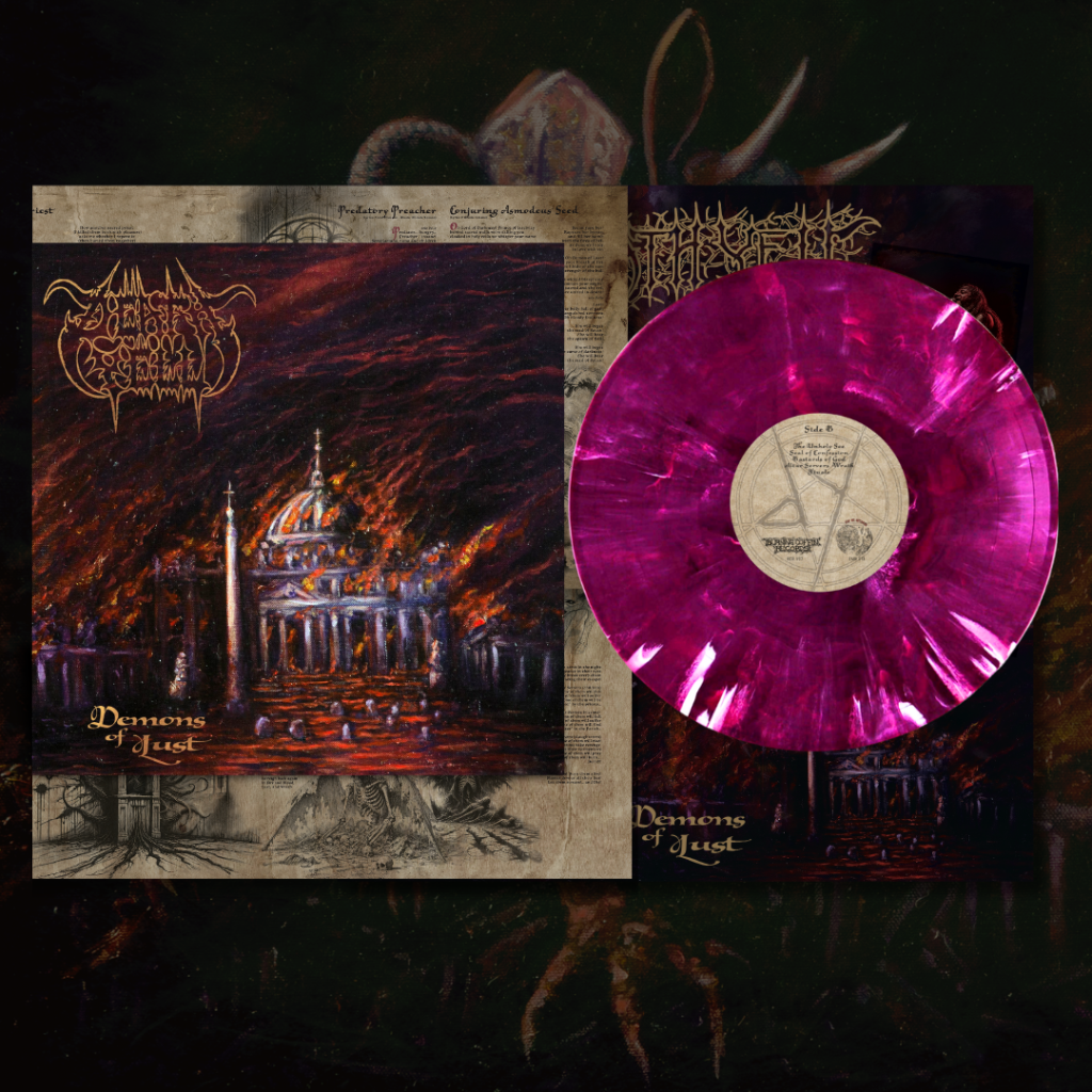 Death Yell - Demons Of Lust LP Marmol Purpura (Pre-Venta)