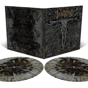 Incantation - Onward To Golgotha Live - Metallic Silver and Black Ice Merge with Splatter