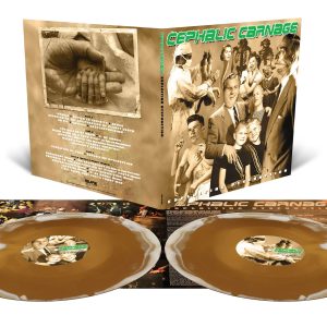 Cephalic Carnage - Exploiting Dysfunction (Deluxe 25th Anniversary Reissue) - Metallic Gold and Bone White Merge